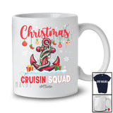 Personalized Christmas Cruisin Squad; Fantastic X-mas Lights Santa Anchor Trip ; Custom Name Family T-Shirt