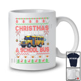 Personalized Christmas Is Better On A School Bus; Joyful Custom Name Santa School Bus; Family T-Shirt