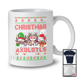 Personalized Christmas Is Better With Axolotls; Fantastic X-mas Sweater Custom Name; Animal T-Shirt