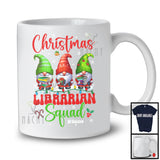 Personalized Christmas Librarian Squad; Fantastic X-mas Lights Three Gnomes; Proud Jobs T-Shirt