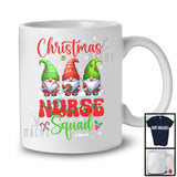 Personalized Christmas Nurse Squad; Fantastic X-mas Lights Three Gnomes; Proud Jobs T-Shirt