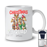 Personalized Christmas Squad; Amusing X-mas Lights Four Giraffes; Custom Name Wild Animal T-Shirt