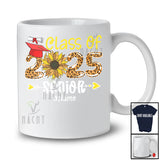 Personalized Class Of 2025 Senior; Proud Graduation Leopard Sunflower; Custom Name Graduate T-Shirt