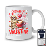 Personalized Cockapoo And Coffee Only For Valentine; Lovely Custom Name Single; Animal T-Shirt