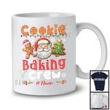 Personalized Cookie Baking Crew; Amazing Christmas Santa Face Gingerbread; Custom Name Baker T-Shirt