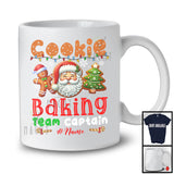 Personalized Cookie Baking Team Captain; Amazing Christmas Santa Face; Custom Name Baker T-Shirt