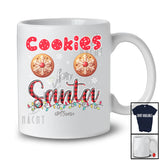 Personalized Cookies For Santa; Amazing Christmas Custom Name Naughty Adult; Red Plaid T-Shirt