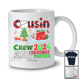 Personalized Cousin Crew 2024 Christmas Memories; Lovely Plaid Custom Name Snowman; Family T-Shirt