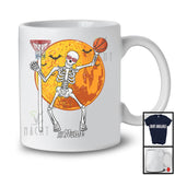 Personalized Skeleton Playing Basketball, Scary Halloween Custom Name Basketball Player, Sport T-Shirt