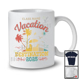 Personalized Custom Class Name Vacation, Cool Vintage Summer Matching Family Trip 2025 T-Shirt