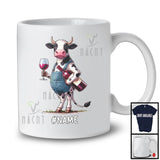 Personalized Custom German Cow Drinking Wine; Joyful Festival Oktoberfest; Drunker Team T-Shirt