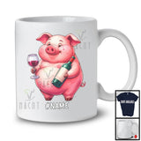 Personalized Custom German Pig Drinking Wine; Joyful Festival Oktoberfest; Drunker Team T-Shirt