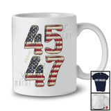 Personalized Custom Name 45 47 Trump 2024; Awesome Election American Flag; Patriotic T-Shirt