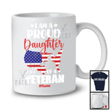 Personalized Custom Name A Proud Daughter of A Veteran; Amusing Father's Day Family T-Shirt