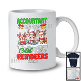 Personalized Custom Name Accountant Of Little Reindeers; Lovely Christmas 3 Cutest Reindeers T-Shirt