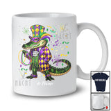 Personalized Custom Name Alligator Cosplay; Amazing Mardi Gras Masked Beads; Parades T-Shirt