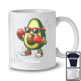 Personalized Custom Name Avocado Playing Boxing, Lovely Fruit Vegan Boxing Sport Player T-Shirt