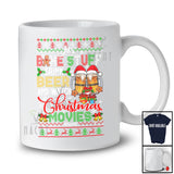 Personalized Custom Name Bake Stuff Drink Beer Christmas Movies; Amusing Sweater Drinking T-Shirt