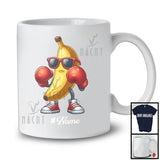 Personalized Custom Name Banana Playing Boxing, Lovely Fruit Vegan Boxing Sport Player T-Shirt