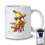 Personalized Custom Name Banana Playing Cello, Lovely Fruit Vegan Cello Musical Instrument T-Shirt