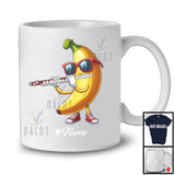 Personalized Custom Name Banana Playing Flute, Lovely Fruit Vegan Flute Musical Instrument T-Shirt