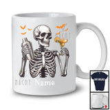 Personalized Custom Name Bartender Skeleton, Horror Halloween Costume Proud Careers Group T-Shirt