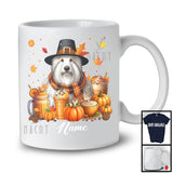 Personalized Custom Name Bearded Collie Coffee Smoothie, Lovely Thanksgiving Pumpkin Drinks T-Shirt