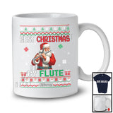 Personalized Custom Name Best Christmas By Flute; Fantastic Sweater Santa Musical Instruments T-Shirt