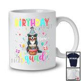 Personalized Custom Name Birthday Squad; Lovely Australian Shepherd Owner; Birthday Cake T-Shirt