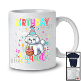 Personalized Custom Name Birthday Squad; Lovely Bichon Frise Owner Lover; Birthday Cake T-Shirt