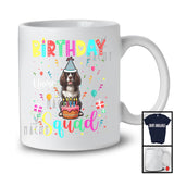 Personalized Custom Name Birthday Squad; Lovely English Springer Spaniel Owner; Birthday Cake T-Shirt