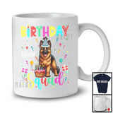 Personalized Custom Name Birthday Squad; Lovely German Shepherd Owner; Birthday Cake T-Shirt