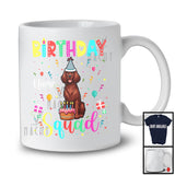 Personalized Custom Name Birthday Squad; Lovely Irish Setter Owner Lover; Birthday Cake T-Shirt