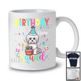 Personalized Custom Name Birthday Squad; Lovely Maltese Owner Lover; Birthday Cake T-Shirt