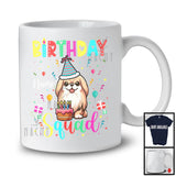 Personalized Custom Name Birthday Squad; Lovely Pekingese Owner Lover; Birthday Cake T-Shirt