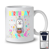 Personalized Custom Name Birthday Squad; Lovely Samoyed Owner Lover; Birthday Cake T-Shirt