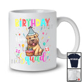 Personalized Custom Name Birthday Squad; Lovely Shar Pei Owner Lover; Birthday Cake T-Shirt