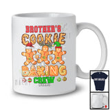 Personalized Custom Name Brother's Cookie Baking Crew; Joyful Christmas 3 Gingerbreads; Family T-Shirt