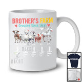 Personalized Custom Name Brother's Farm Growing Since Year, Lovely Father's Day Farm Animal T-Shirt