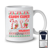 Personalized Custom Name Candy Canes For The Holidays; Merry Christmas Sweater; Pajama Family T-Shirt