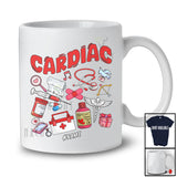 Personalized Custom Name Cardiac; Wonderful Valentine Nurse Tools; Hearts Nursing T-Shirt