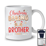 Personalized Custom Name Christmas Baking Brother; Adorable X-mas Santa Gingerbreads; Family T-Shirt