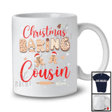 Personalized Custom Name Christmas Baking Cousin; Adorable X-mas Santa Gingerbreads; Family T-Shirt