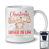 Personalized Custom Name Christmas Baking Father In Law; Adorable Santa Gingerbreads; Family T-Shirt