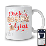 Personalized Custom Name Christmas Baking Gigi; Adorable X-mas Santa Gingerbreads; Family T-Shirt