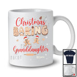 Personalized Custom Name Christmas Baking Granddaughter; Adorable Santa Gingerbreads; Family T-Shirt