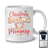 Personalized Custom Name Christmas Baking Mommy Adorable X-mas Santa Gingerbreads; Family T-Shirt