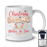 Personalized Custom Name Christmas Baking Mother In Law; Adorable Santa Gingerbreads; Family T-Shirt