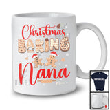 Personalized Custom Name Christmas Baking Nana; Adorable X-mas Santa Gingerbreads; Family T-Shirt