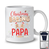 Personalized Custom Name Christmas Baking Papa; Adorable X-mas Santa Gingerbreads; Family T-Shirt